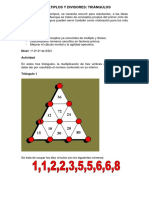 Múltiplos y divisores en triángulos