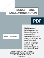 Mga Konseptong Pangkomunikasyon