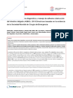 2010 - Bologna Diagnosis and Management of Adhesive Small Bowel Obstruction (ASBO) .En - Es