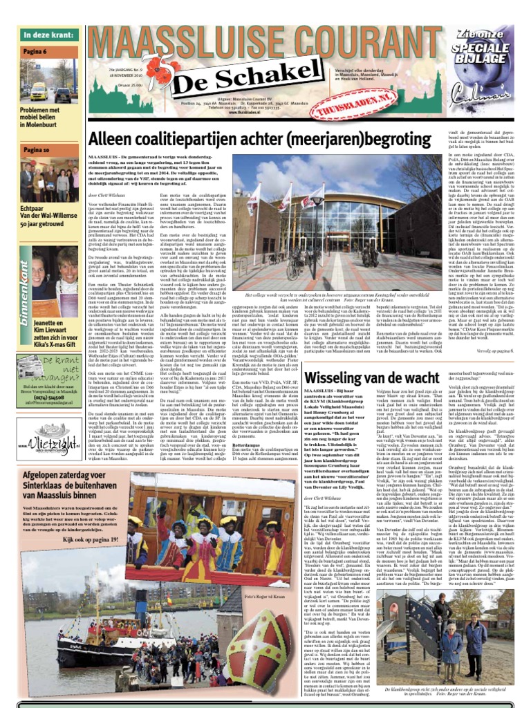 Maassluise Courant Week 46 | PDF