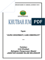 21.02.2020 (Rumi) Guru Dihormati, Ilmu Diberkati