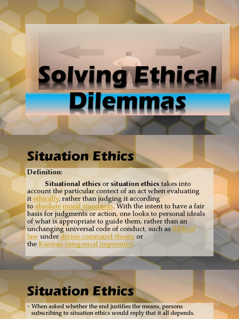Solving Ethical Dilemmas PDF Journalism Morality