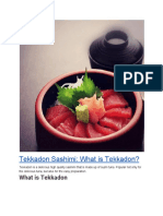 Tekkadon Sashimi - What Is Tekkadon