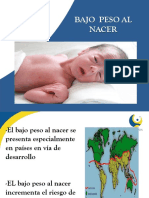 Bajo peso al nacer: vigilancia, factores de riesgo y prevención