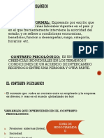 El Contrato Psicologico