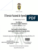 Certificado Motores Diesel