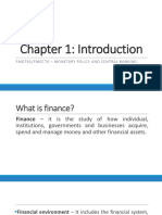 Chapter 1 Monetary Policy Introduction
