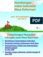 PERKEMBANGAN REFORMASI