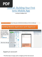 Appery - Io Building Your Fist Ionic Mobile App