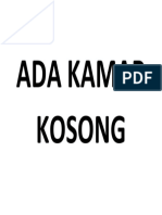 Ada Kamar Kosong