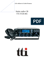 Manual Statie Radio CB Tti TCB 881 Limba Romana