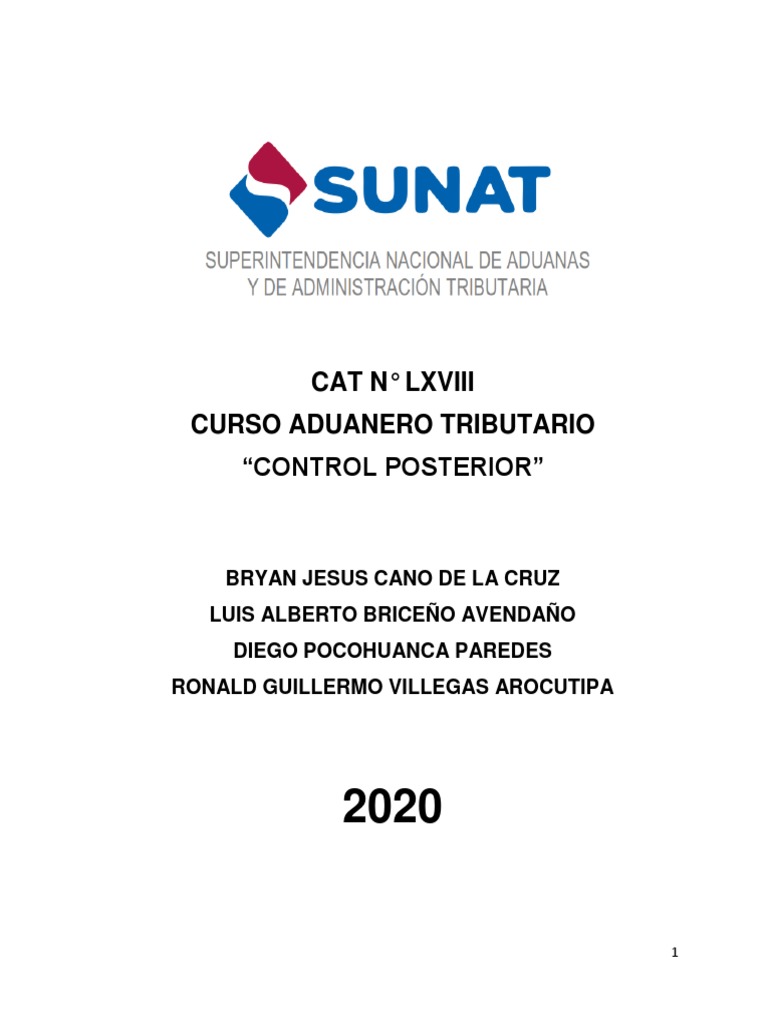 Trabajo Integrador - Control Posterior | PDF