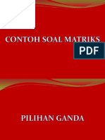 Contoh Soal Matriks