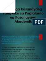 Ang Mga Kasanayang Pangwika Sa Pagtatamo NG Kasanayang Part 2