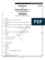 Aakash Model Test Papers Solutions XI Annually Chemistry PDF