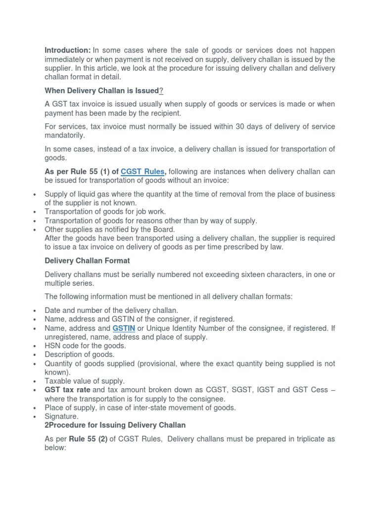 Delivery Challan 3 | PDF