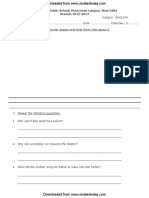 CBSE Class 2 English Practice Worksheet PDF