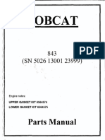 Bobcat 843 Parts Manual Free Download SN 13001 To 23999 PDF