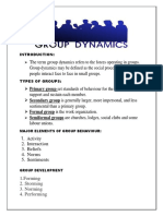 GROUP DYNAMICS Handout