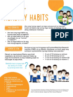 Adult Module 1 - Five Healthy Habits Handout (Filipino)