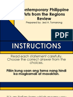 Contemporary Phil. Arts of The Regions