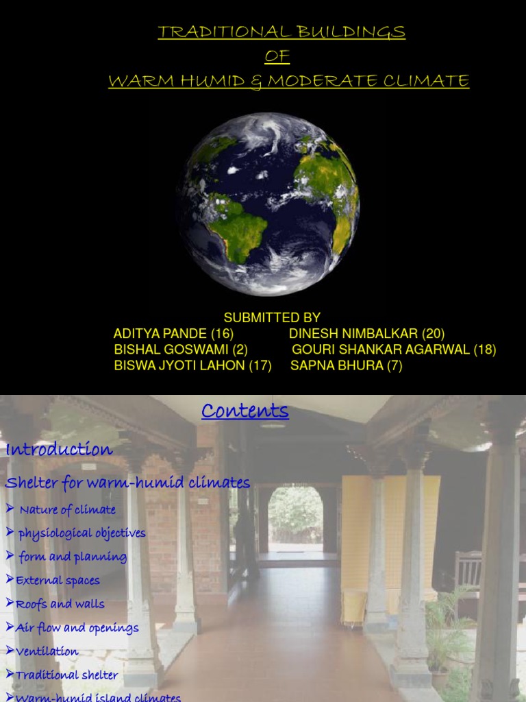 Warm Humid Moderate Climate | PDF
