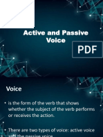 Active and Passive Voice