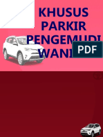 Label Parkir Wanita