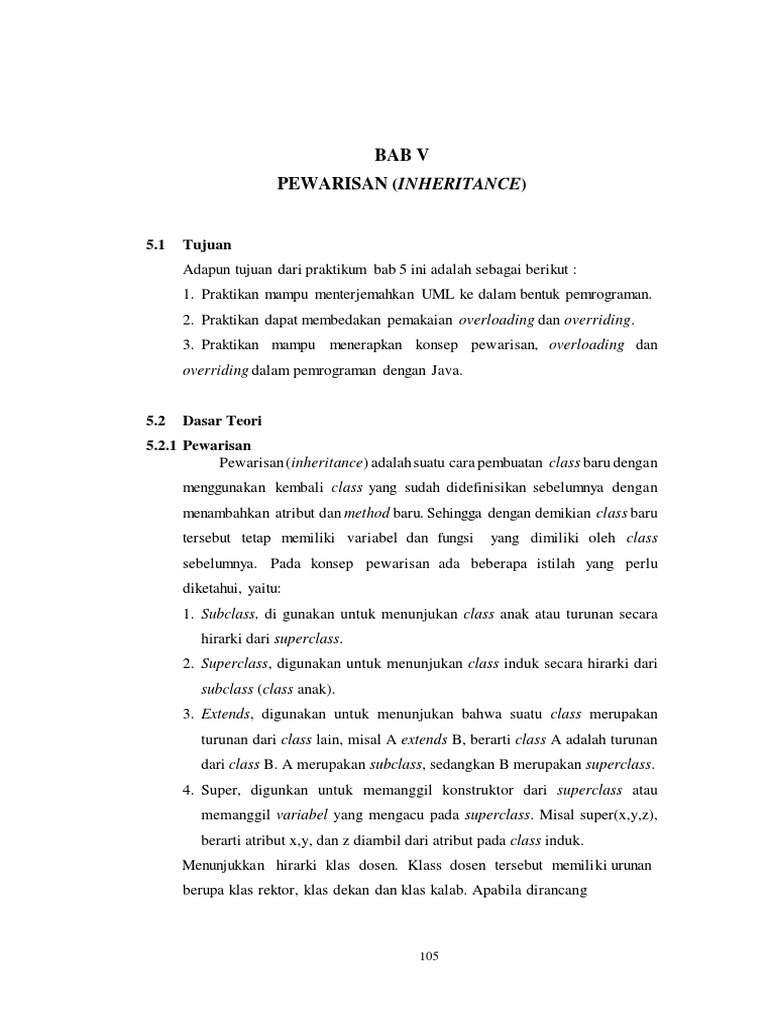 Konsep Pewarisan dalam Java | PDF