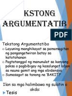 Tekstong Argumentatib