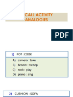 Analogy Recall Activity