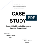 Saint Michael College of Caraga Case Study on Remedial Reading Program