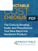 Predictable Cost Checklist