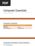 Computer Essentials Unit 1,2,3