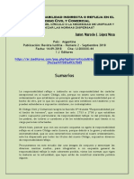 La Responsabilidad Indirecta o Refleja en El Código Civil y Comercial IJ