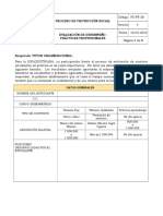 Formato Evaluación de Desempeño PS FR 26