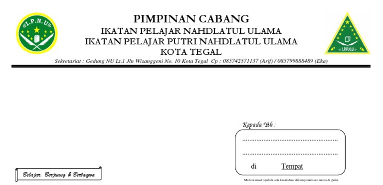 Amplop Pc Ipnu Ippnu Docx
