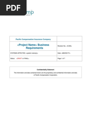 business requirements document template 25