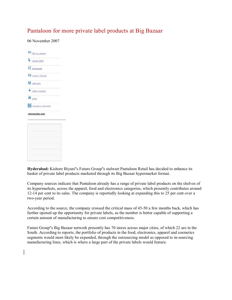 Privet Label Insights and Strategies | PDF
