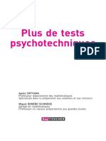 Plus de tests psychotecnique