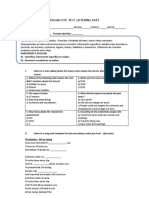 Colegio Tecnológico Pulmahue diagnostic listening test