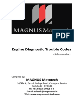 Engine Diagnostic Trouble Codes