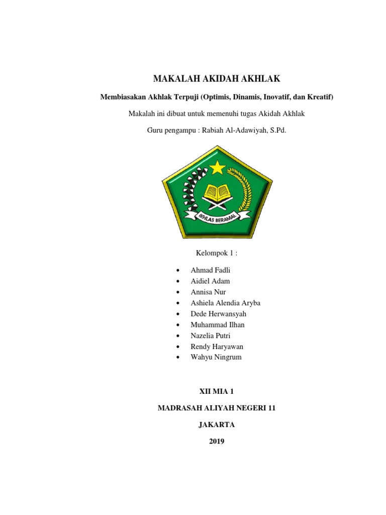 Makalah Akidah Terbaru