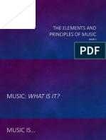 The Elements and Principles of Music