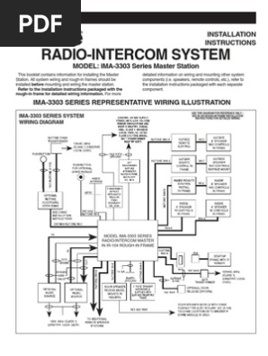 その他 ma IMA-3303 Radio-Intercom Installation Guide | PDF | Electrical