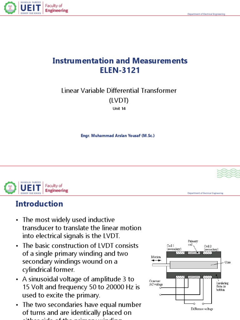 Linear Variable Differential Transformer (LVDT) | PDF | Transformer ...