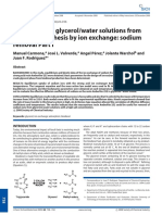 Purification of Glycerol Water Solutions PDF