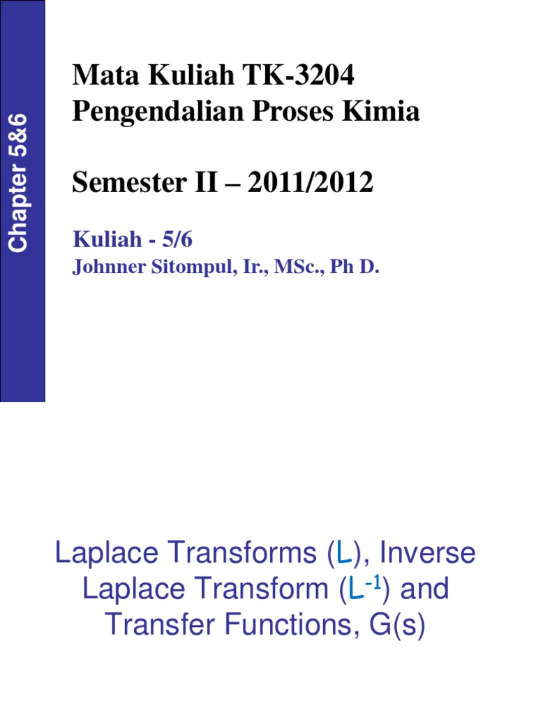 Chapter56 Laplace&TF | PDF | Laplace Transform | Function (Mathematics)