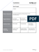 Customer Strategy Worksheet Example