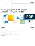 Raking With IBM SPSS Statistics